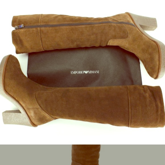 Emporio Armani Shoes - ❌Sold eBay❌ New Emporio Armani suede knee fur